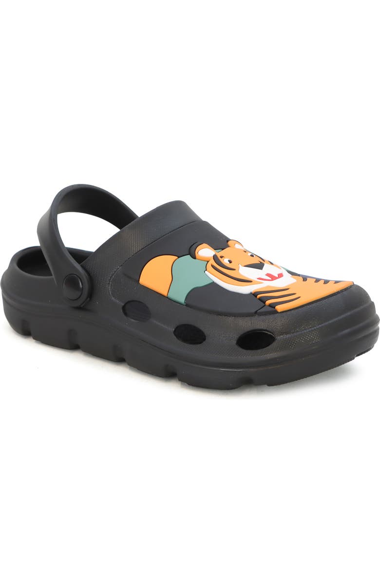 YOKI Kids' Tiger Platform Clog, Main, color, Black