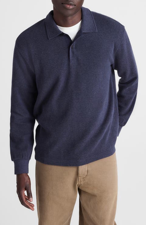 French Rib Long Sleeve Polo
