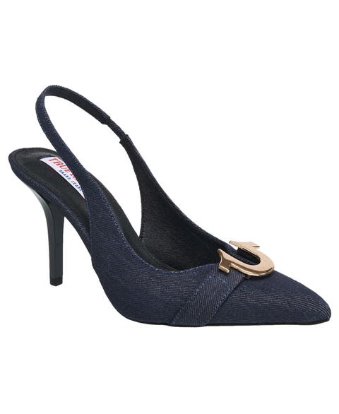Muni Metal Horseshoe Logo Heel