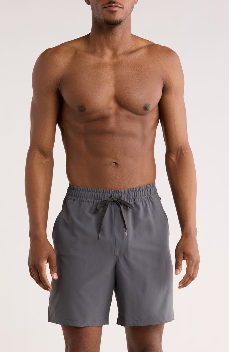 Quiksilver Seaside Amphibian Hybrid Shorts, Main, color, Iron Gate