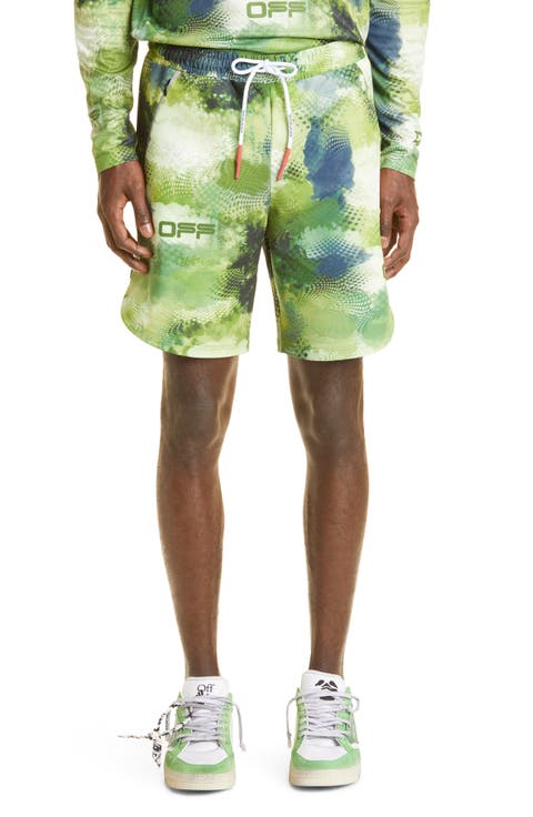 Camo Print Active Knit Shorts