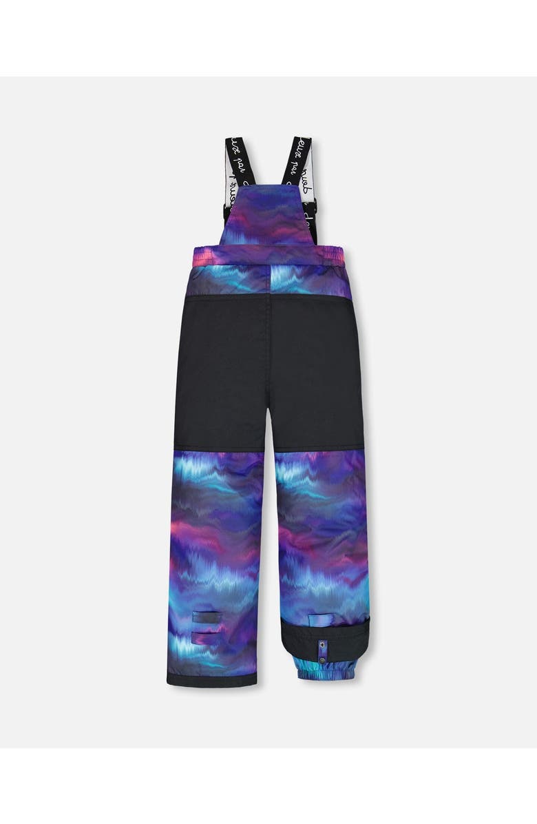 Deux par Deux Girl's Two Piece Snowsuit Printed Purple Aurora Borealis, Alternate, color,