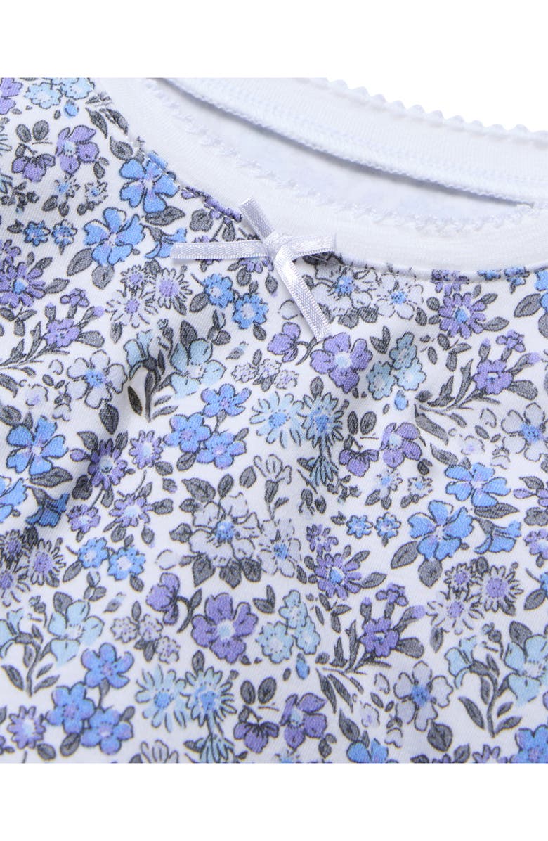 Petite Plume Kids' Fitted Two-Piece Pima Cotton Pajamas, Alternate, color, Blue