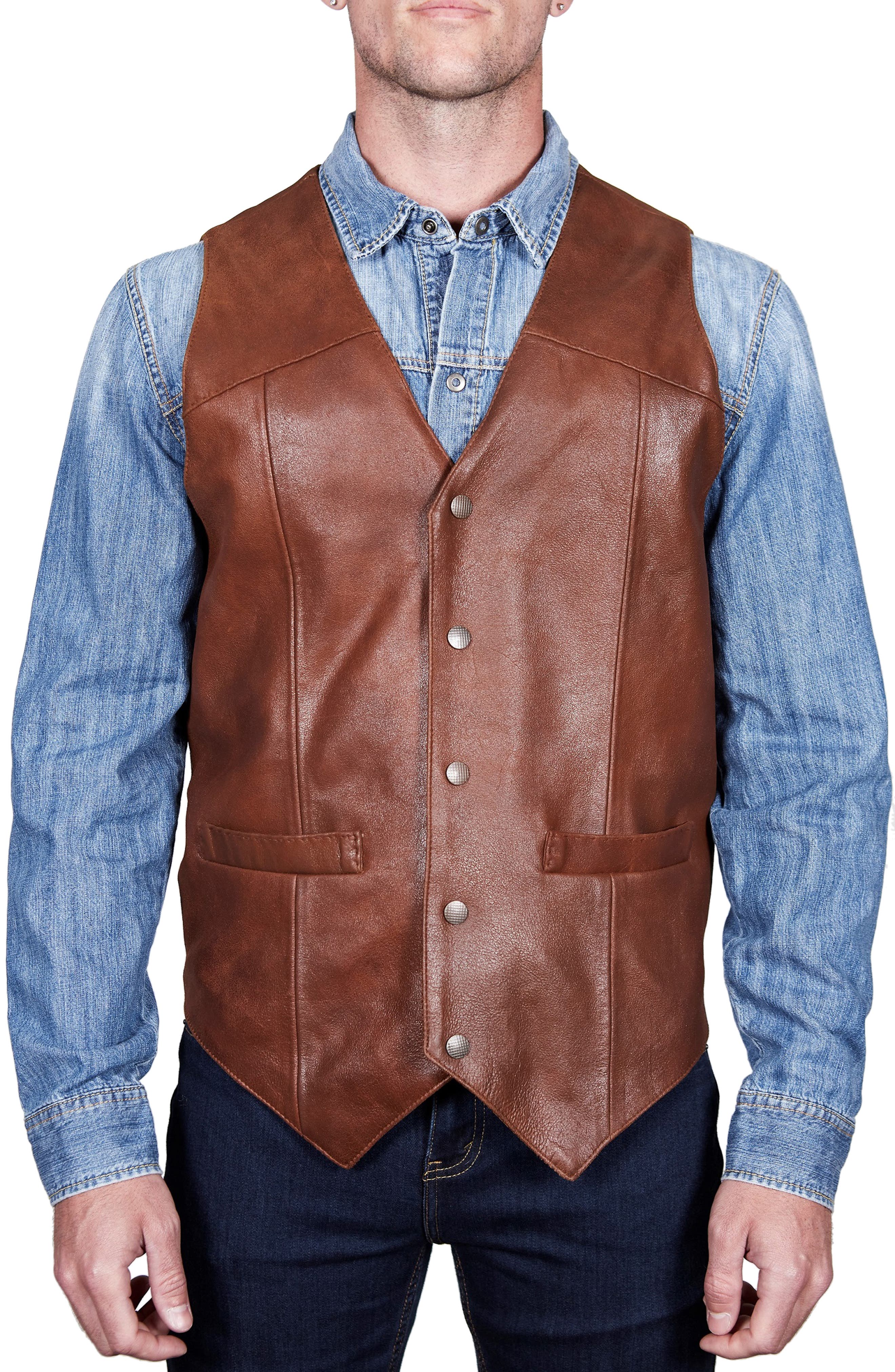Missani Le Collezioni Vintage Leather Vest