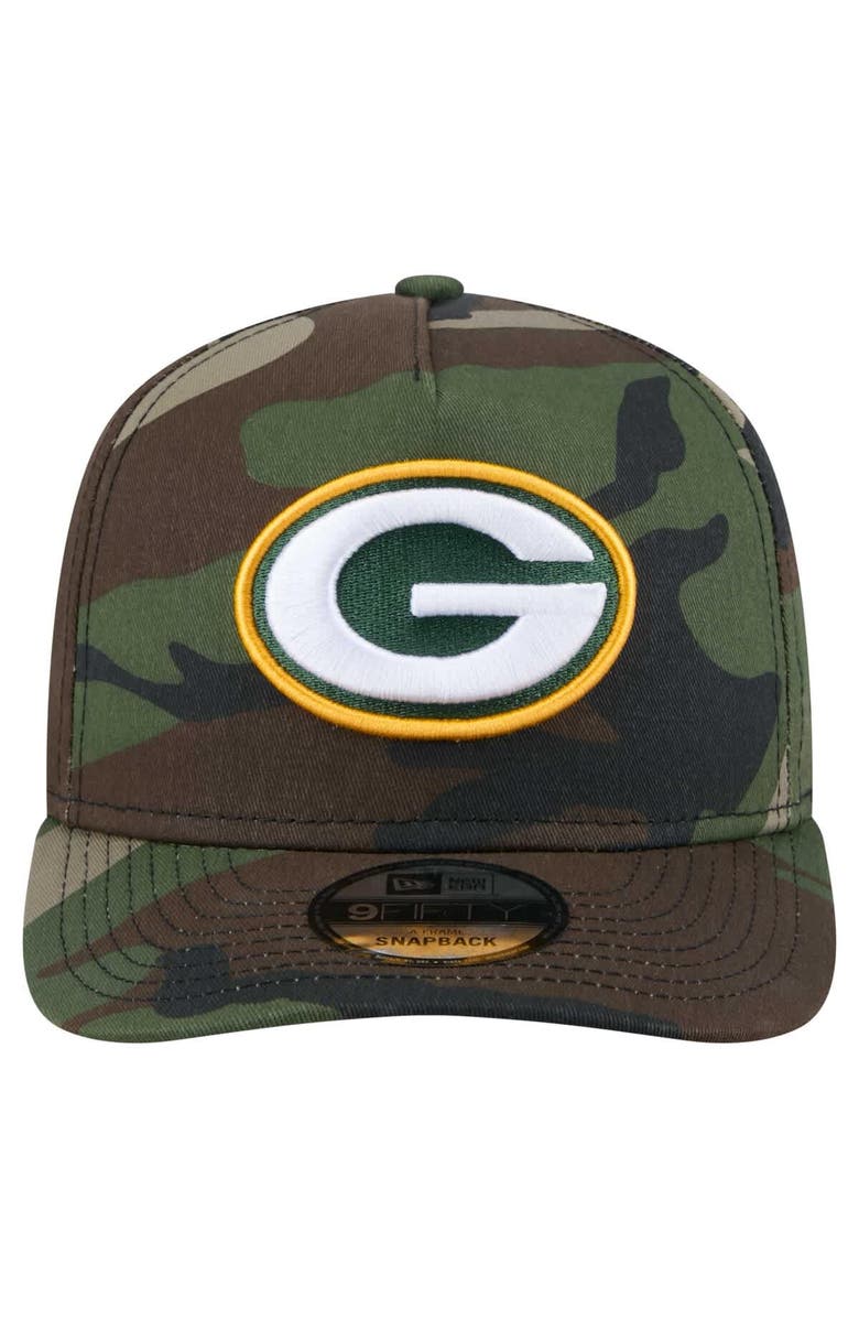 New Era Men's New Era Camo Green Bay Packers Woodsy 9FIFTY Snapback Hat, Alternate, color, Camo