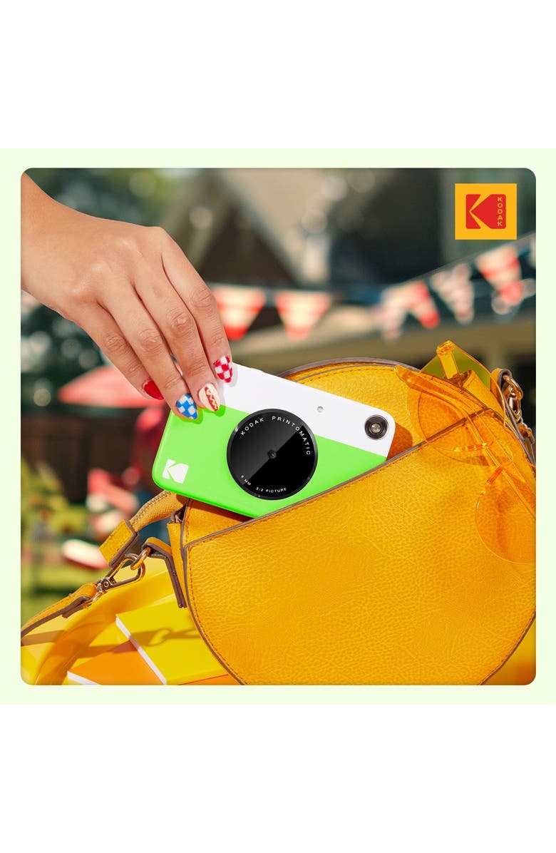 Kodak Printomatic Instant Print Camera - Portable Camera Prints on Zink 2x3 Photo Paper, Alternate, color, Green