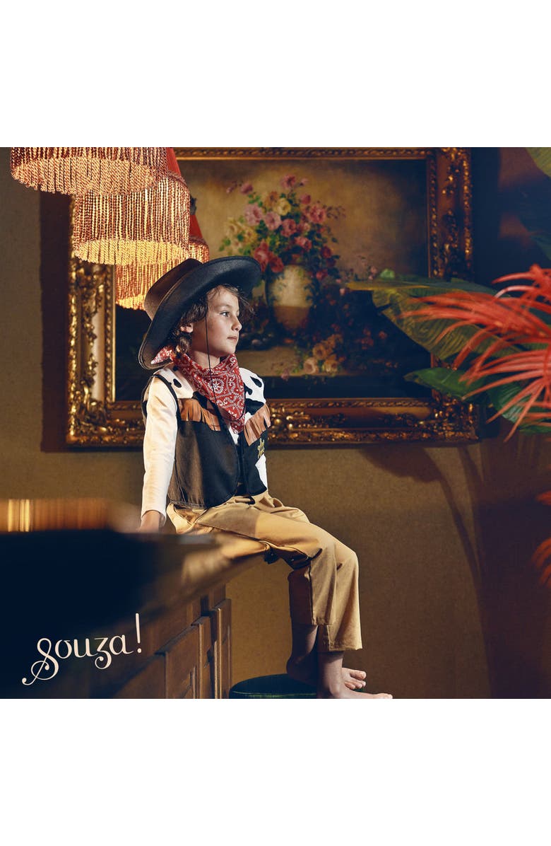 Souza Chuck Cowboy Costume Set, Alternate, color, Brown