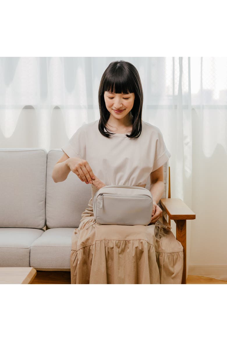 KonMari 2-in-1 Tech Accessory Pouch, Alternate, color, Stone