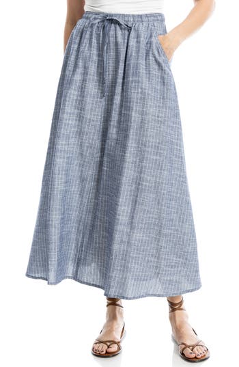 MAX STUDIO MAX STUDIO DRAWSTRING CIRCLE SKIRT 
