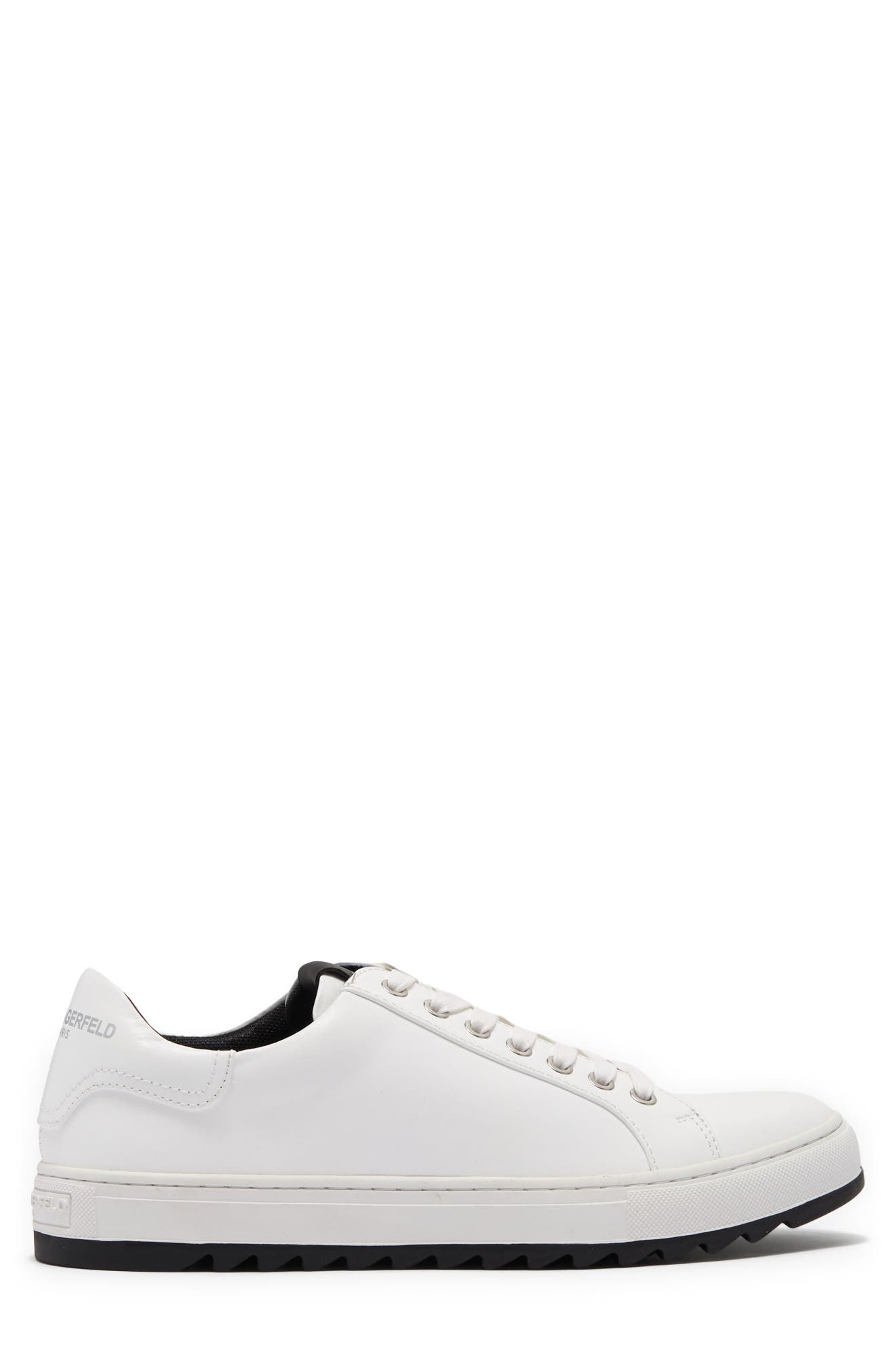 Leather Low Top Sneaker, Alternate, color, WHITE