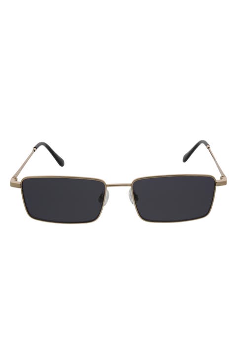 58mm Metal Rectangle Sunglasses