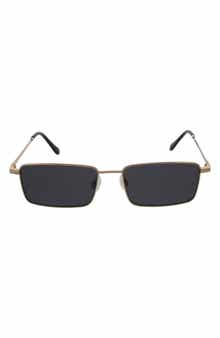 BCBGeneration 58mm Metal Rectangle Sunglasses