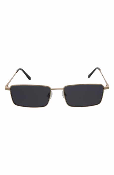 BCBGeneration 58mm Metal Rectangle Sunglasses