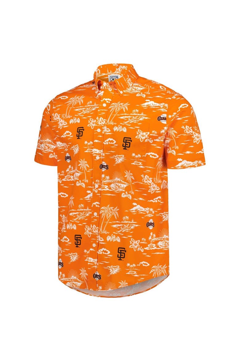 Men's Reyn Spooner Orange San Francisco Giants Kekai Button-Down Shirt, Alternate, color, Orange