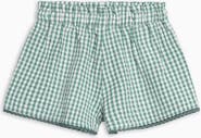 KENDI by Colored Organics Organic Patty Seesucker Scalloped Trim Short