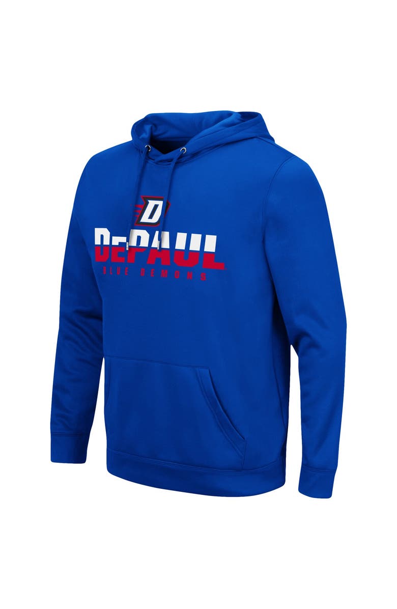 COLOSSEUM Men's Colosseum Royal DePaul Blue Demons Lantern Pullover Hoodie, Alternate, color,