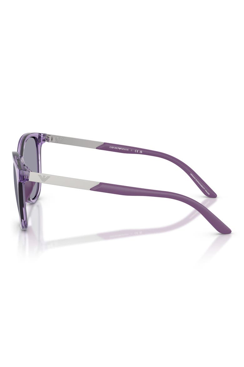 Kids' 49mm Cat Eye Sunglasses, Alternate, color, SHINY VIOLET / BLUE