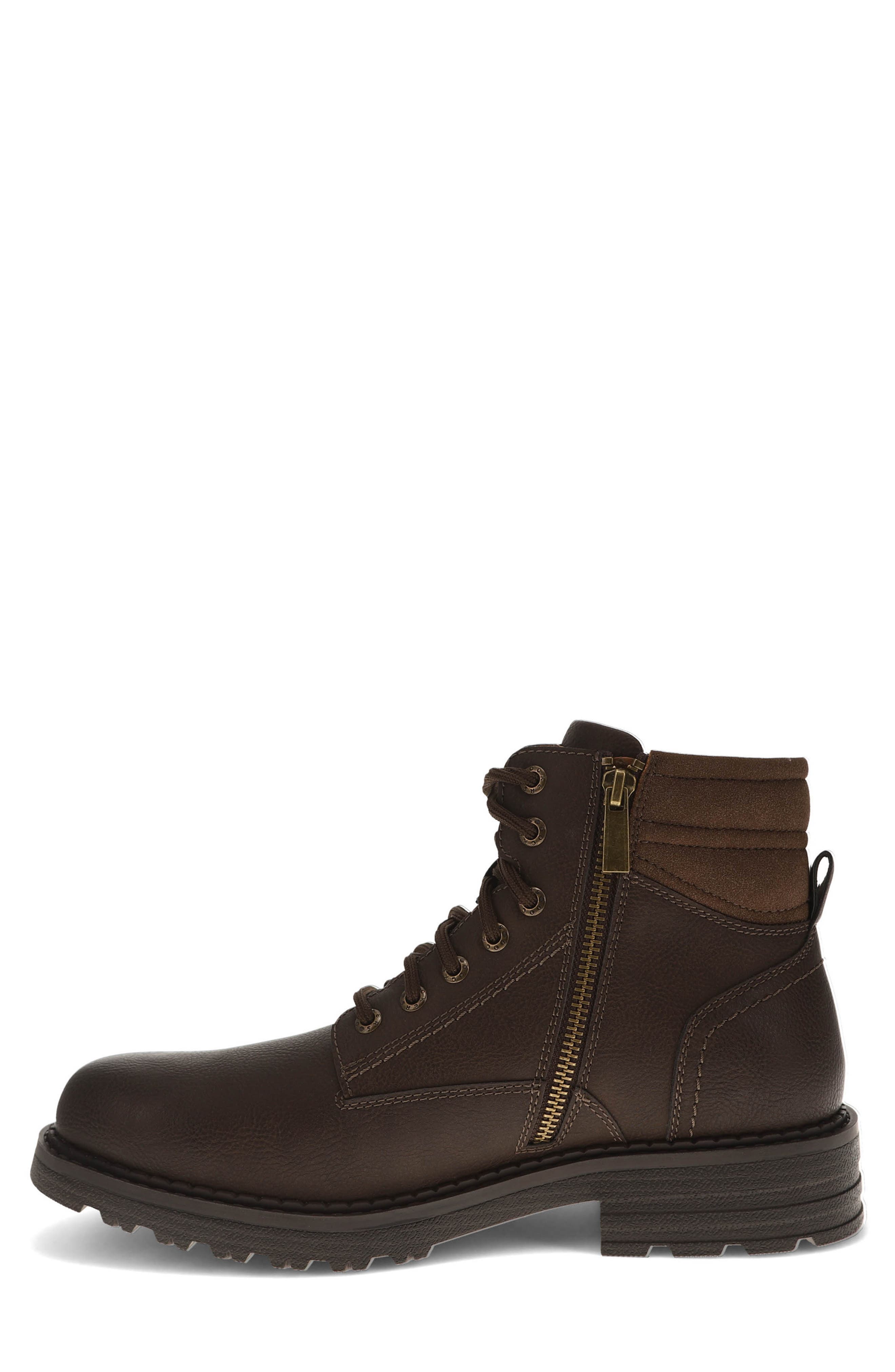 Telford Lace-Up Boot, Alternate, color, DARK BROWN