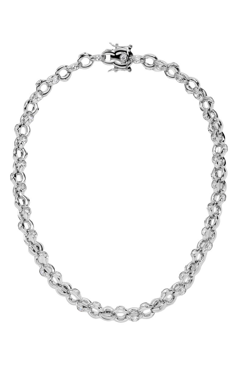 LILI CLASPE Helena Crystal Link Necklace, Main, color, 