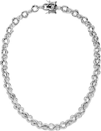 ◇HYERES LOR◇ Triple Silver (C) Necklace HL3N36635C9600 Amazon.com: PANDORA Triple Stone Heart Collier Necklace