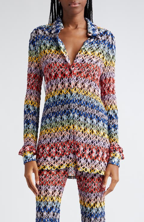 Colorful Loop Knit Shirt