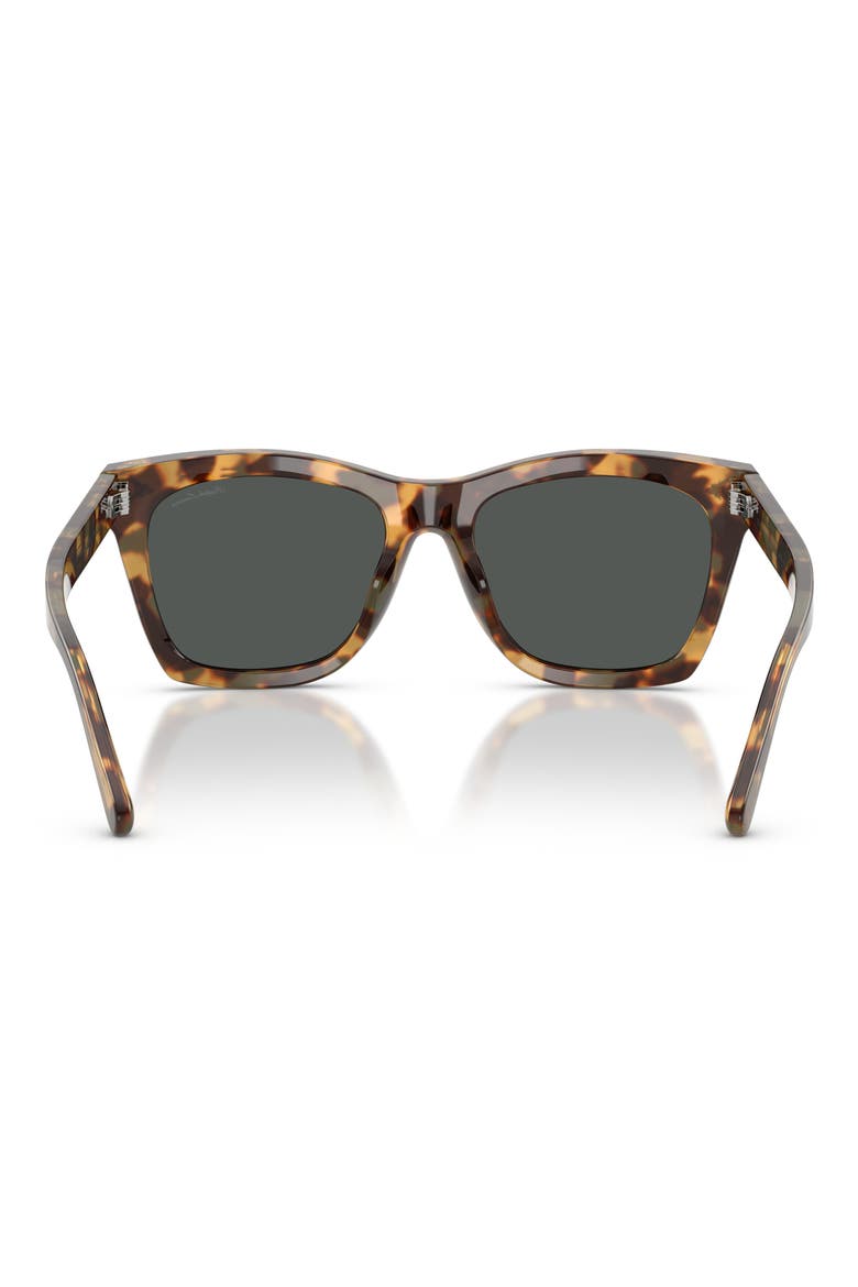 54mm Square Sunglasses, Alternate, color, SPOTTY HAVANA / GREY