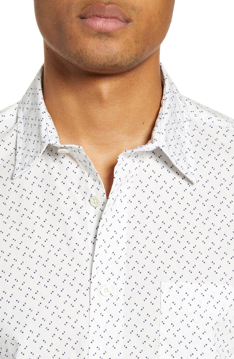 Benson Print Button-Up Shirt, Alternate, color, 