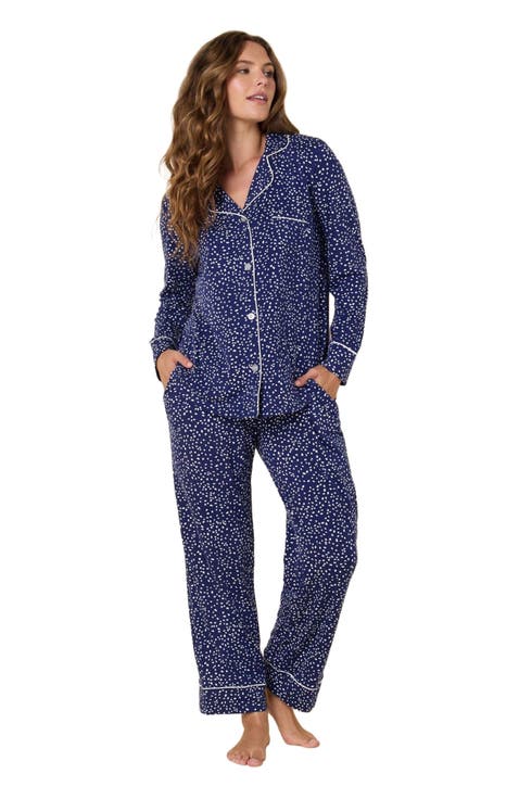 Pima Knit Pajama Print Set