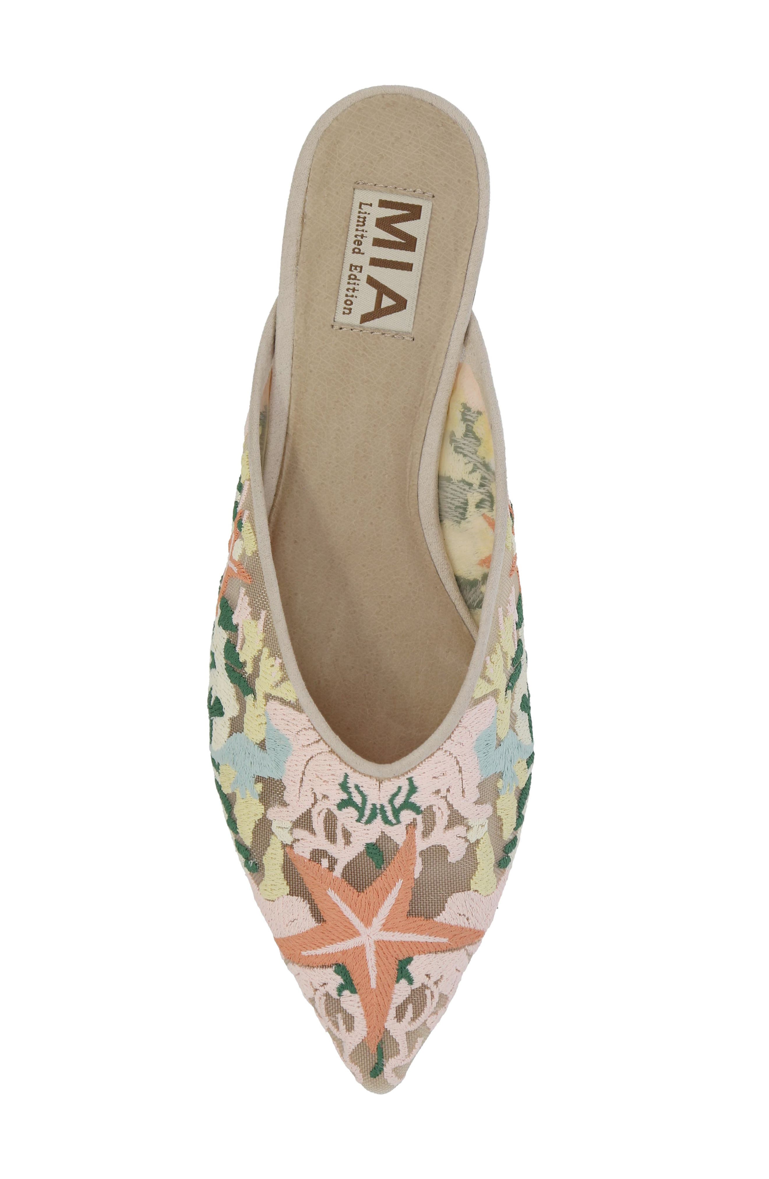 Aita Pointed Toe Mule, Alternate, color, NATURAL