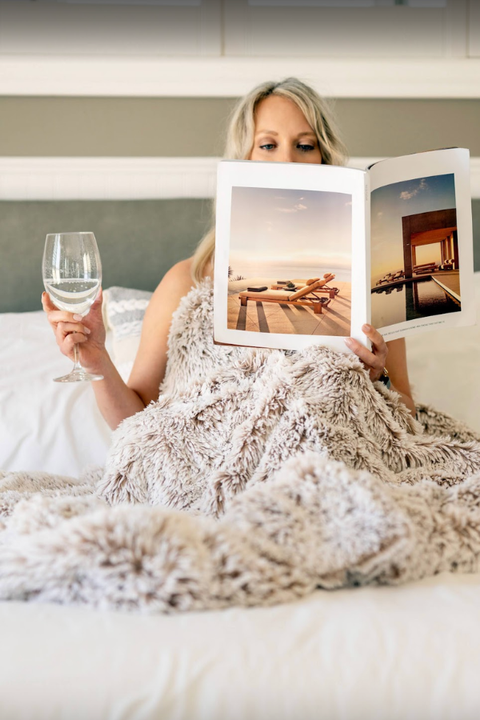 San Francisco Shag Faux Fur Throw Blanket