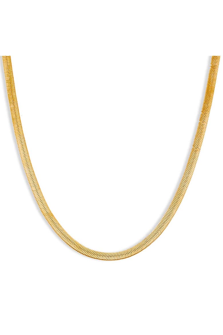 Herringbone Chain Necklace, Alternate, color, Gold - 18 Inch