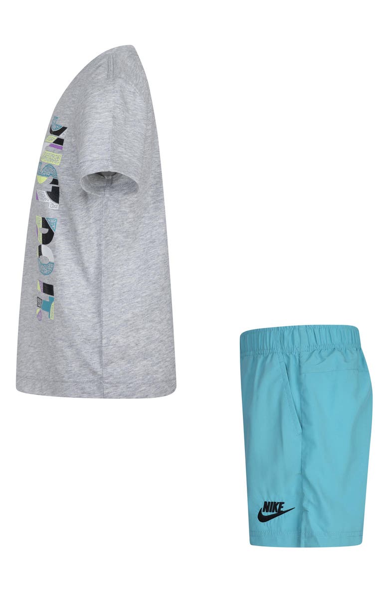Nike Kids' Logo Graphic T-Shirt & Dri-FIT Woven Shorts Set, Alternate, color, Dusty Cactus