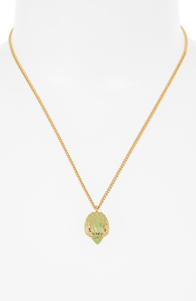 Kurt Geiger London Enamel Eagle Pendant Necklace, Alternate, color, 