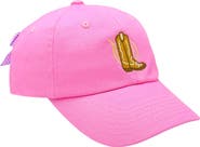 Bits & Bows Cowboy Boot Twill Bow Baseball Hat