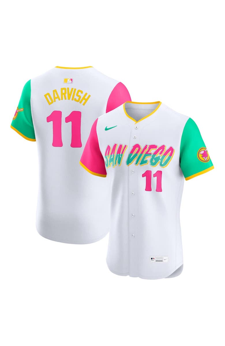 Nike Men's Nike Yu Darvish White San Diego Padres City Connect Elite Player Jersey, Main, color, White