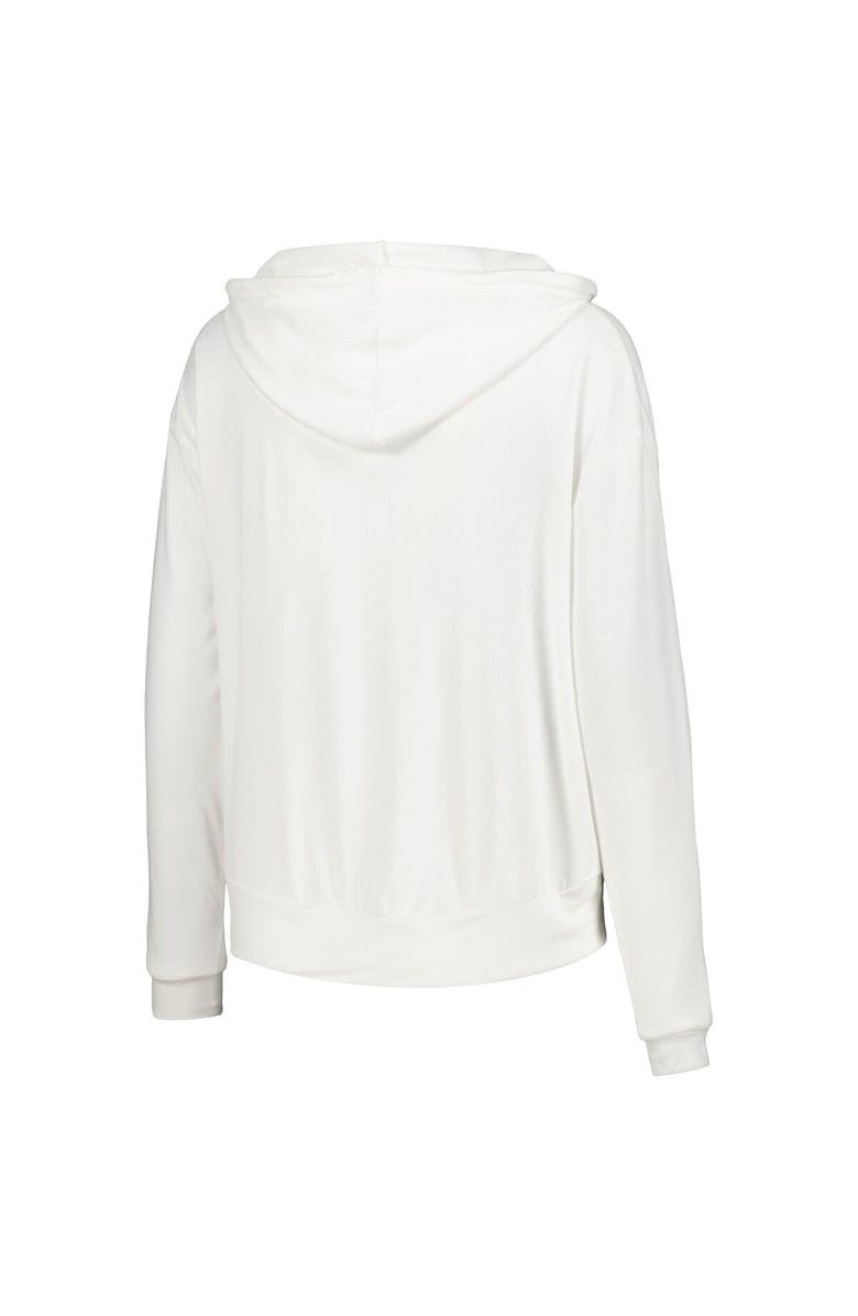 CONCEPTS SPORT Women's Concepts Sport White Minnesota Wild Accord Hacci Long Sleeve Hoodie T-Shirt, Alternate, color, 