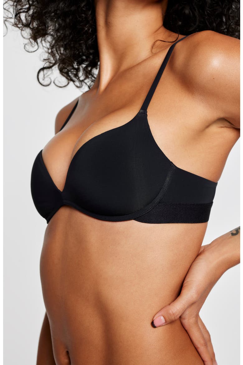 Zero-G Wirefree Lift Up Bra, Alternate, color, Black