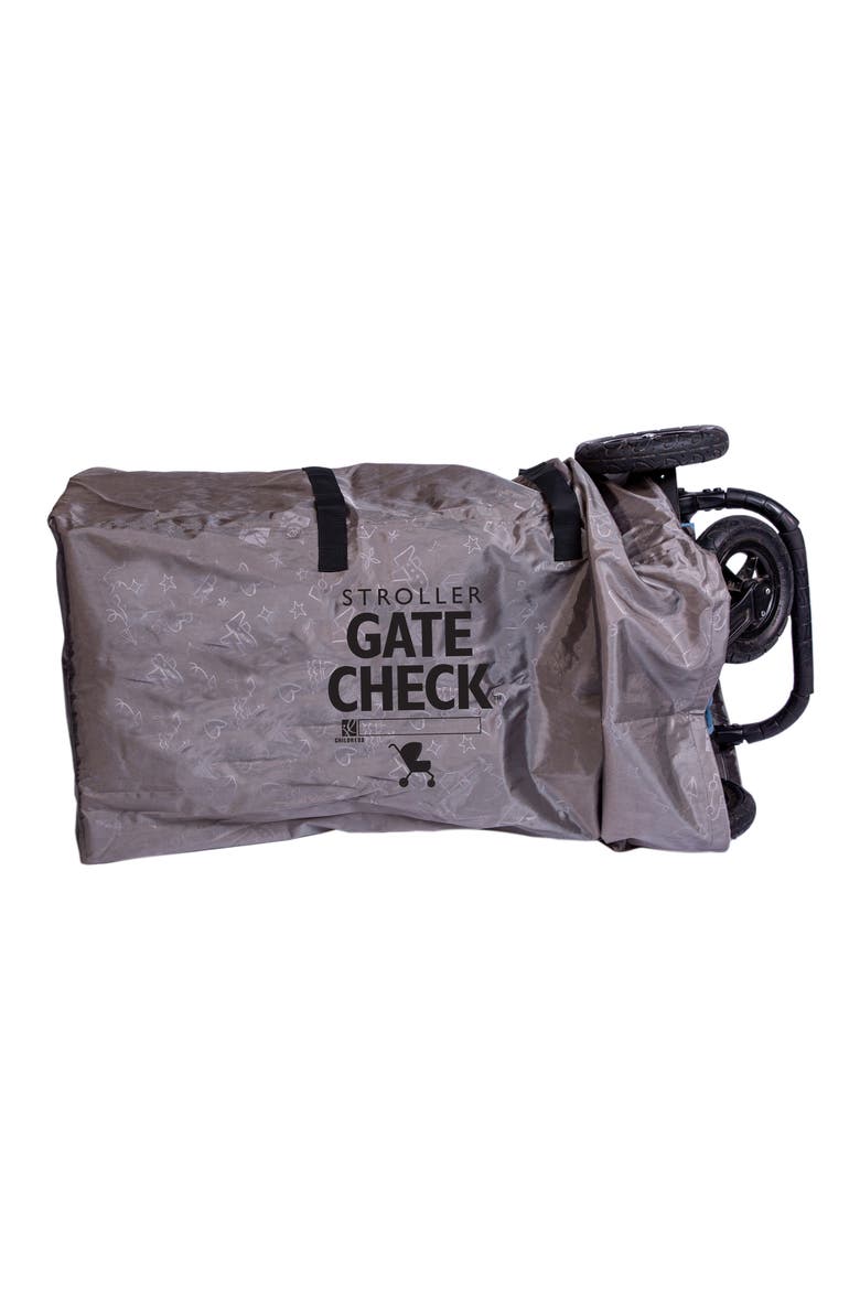 Gate Check Car Seat & Double Stroller Bags Set, Alternate, color, GREY