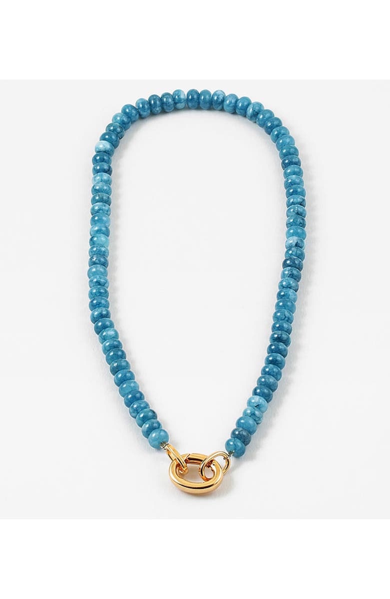 Erin McDermott Jewelry Montego Bay Stone Blue Gemstone Necklace, Main, color, Blue