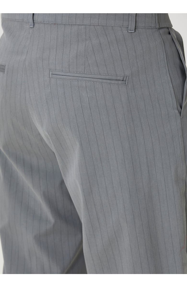 PCFG Cotton Blend Striped Woven Pant With Belt, Alternate, color, Grey