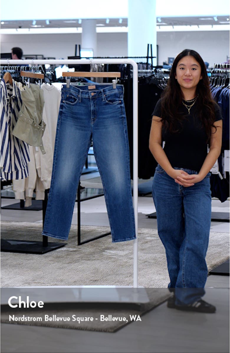 The Dazzler Mid Rise Ankle Straight Leg Jeans, sales video thumbnail