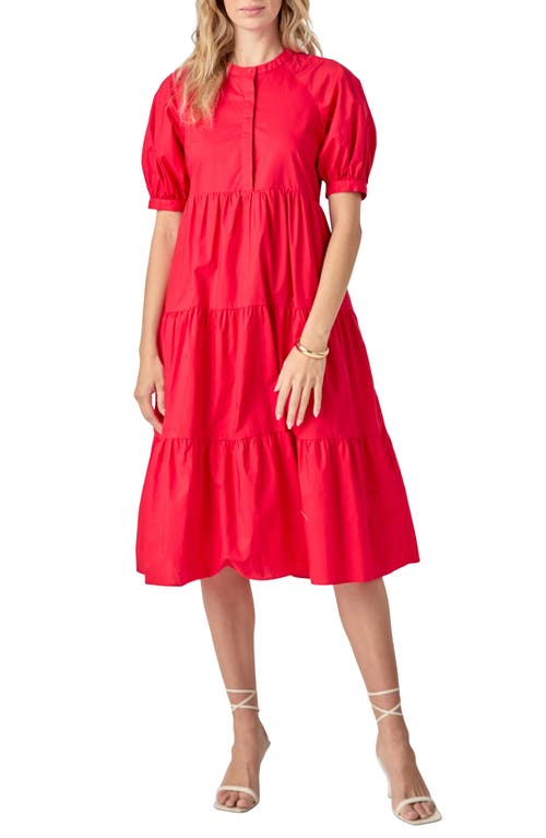 ENGLISH FACTORY ENGLISH FACTORY PUFF SLEEVE DRESS