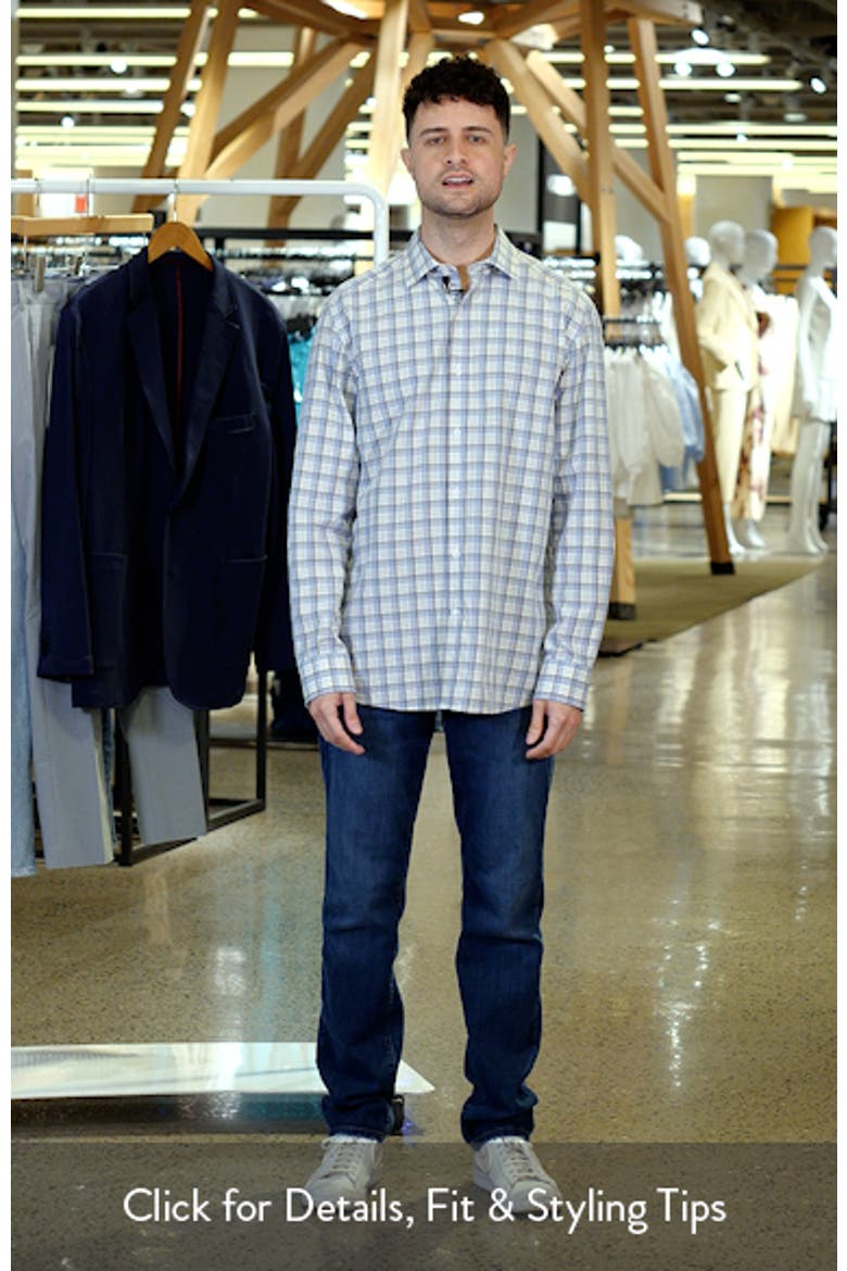 Outline Grid Plaid Button-Up Shirt video
