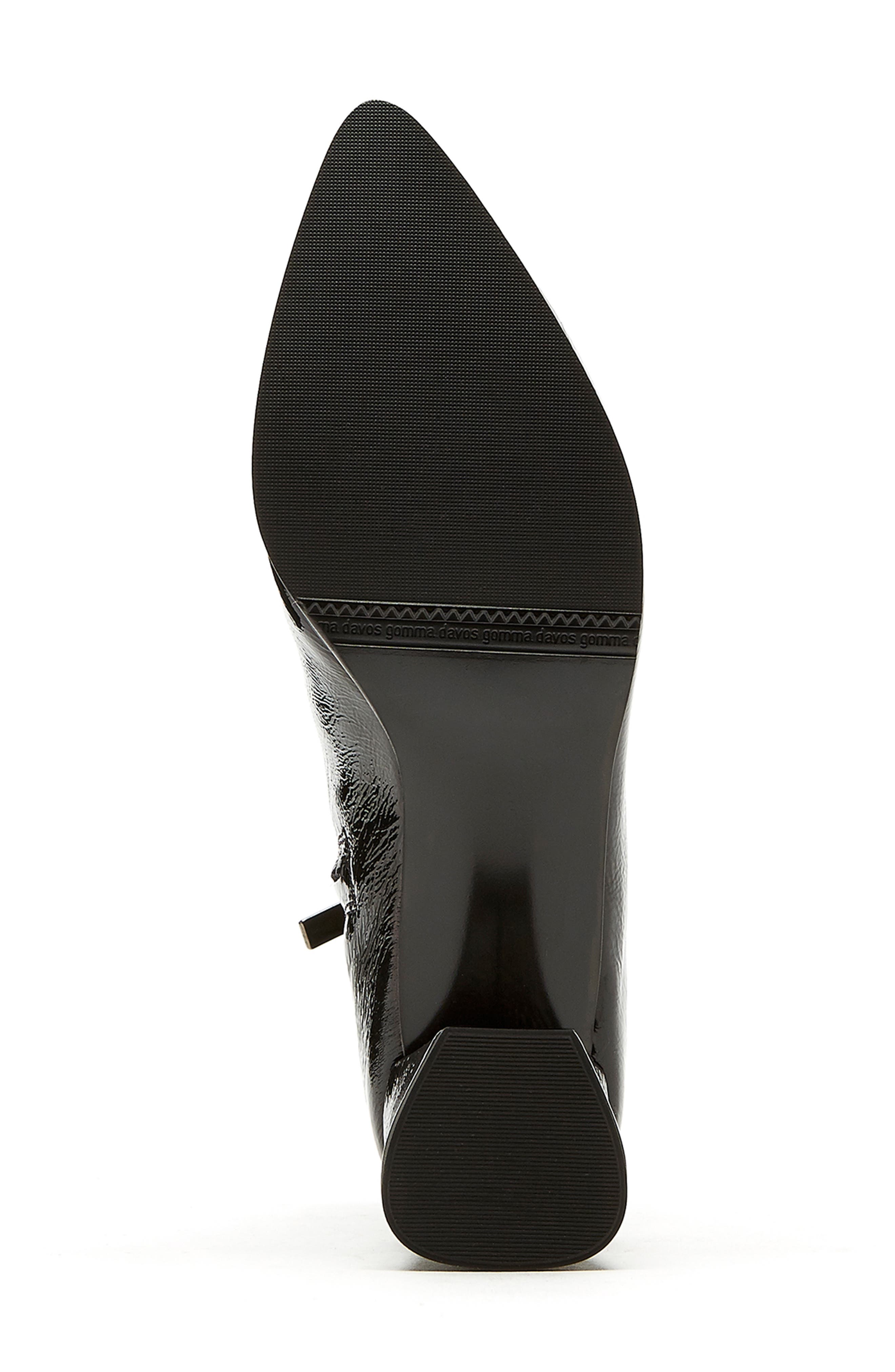 La Canadienne Ann Pointed Toe Bootie, Alternate, color, Black Crinkle Patent