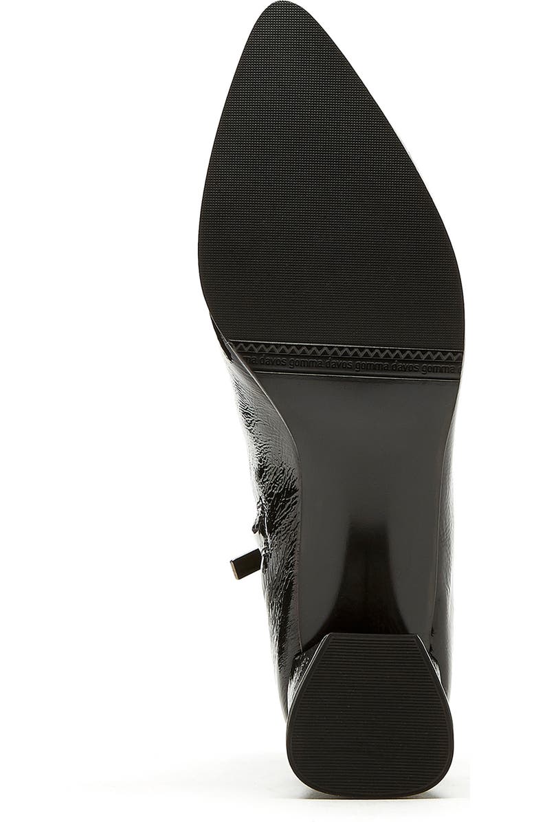 La Canadienne Ann Pointed Toe Bootie, Alternate, color, Black Crinkle Patent