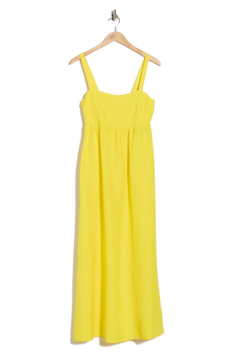L'AGENCE Jeessamy Empire Waist Dress, Alternate, color, Laser Lemon