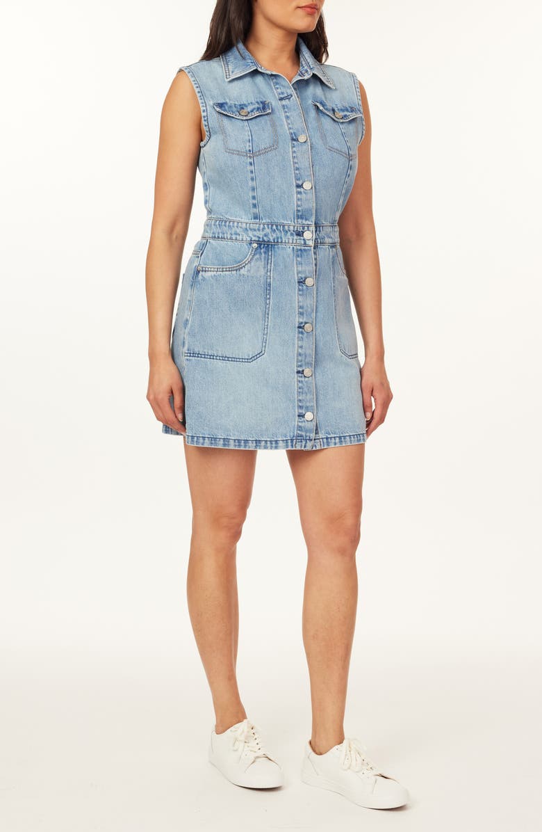 Scotch & Soda The Denim Utility Dress, Alternate, color,