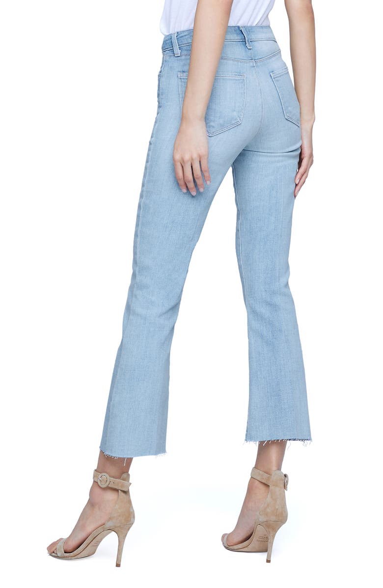 L'AGENCE Kendra High Waist Crop Flare Jeans, Alternate, color,
