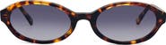 Rebecca Minkoff Fallon 54mm Oval Sunglasses