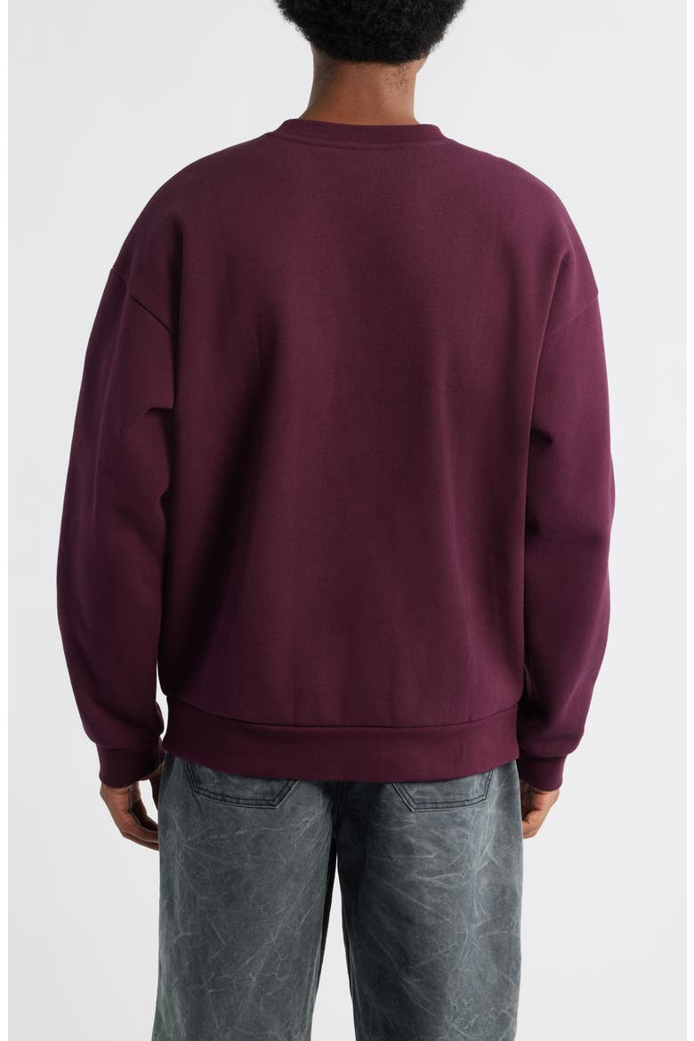 Tenor Heayweight Fleece Crewneck Sweatshirt, Alternate, color, WINETASTING